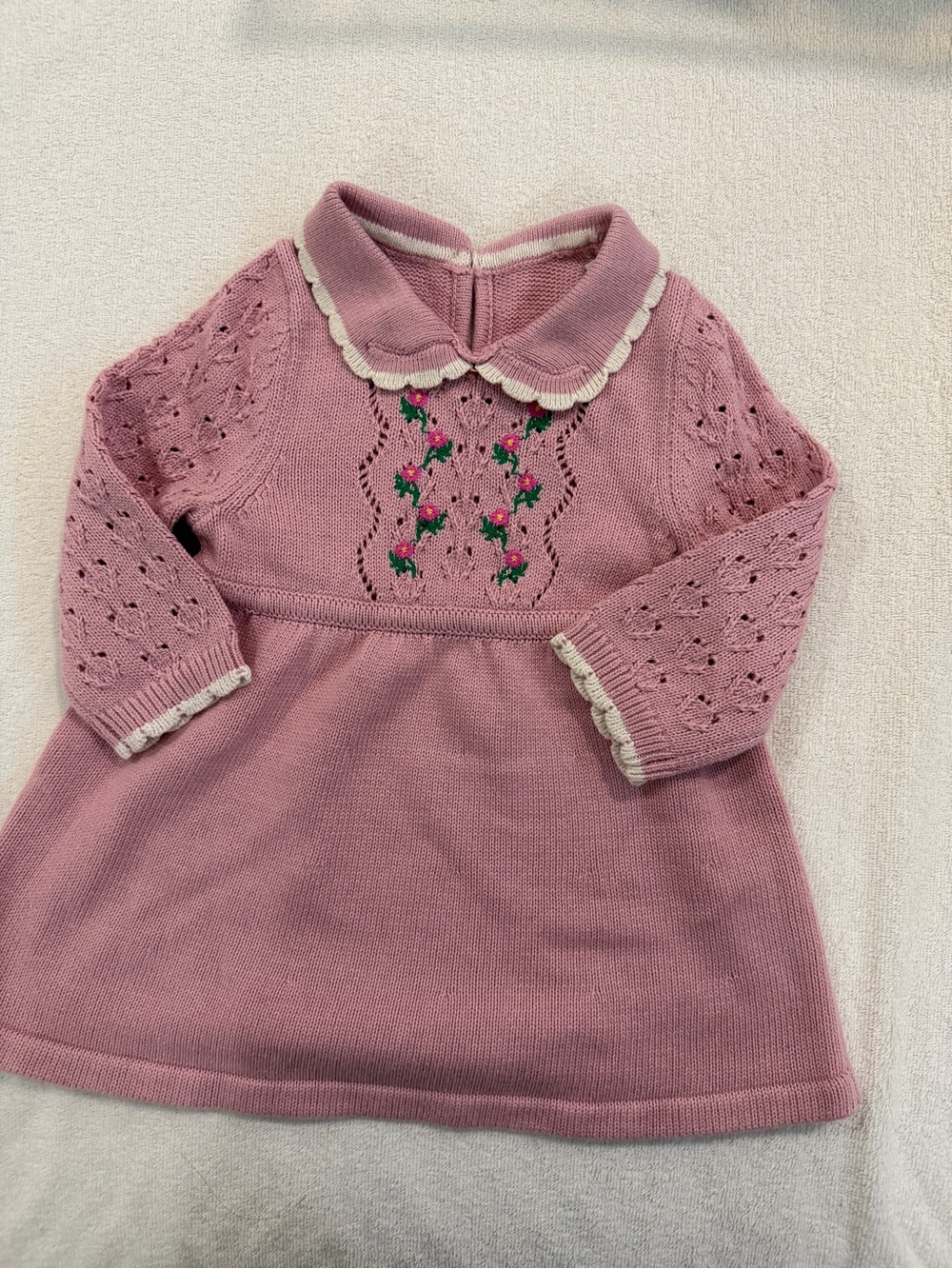 NWOT Boden(label removed) baby girl knitting Dress 6-9M